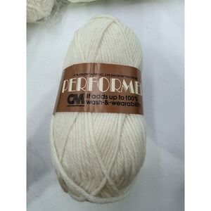 Columbia Minerva Yarn 3oz ea. CM Performer OFF WHITE 3902 VINTAGE.. LOT Of 14‎